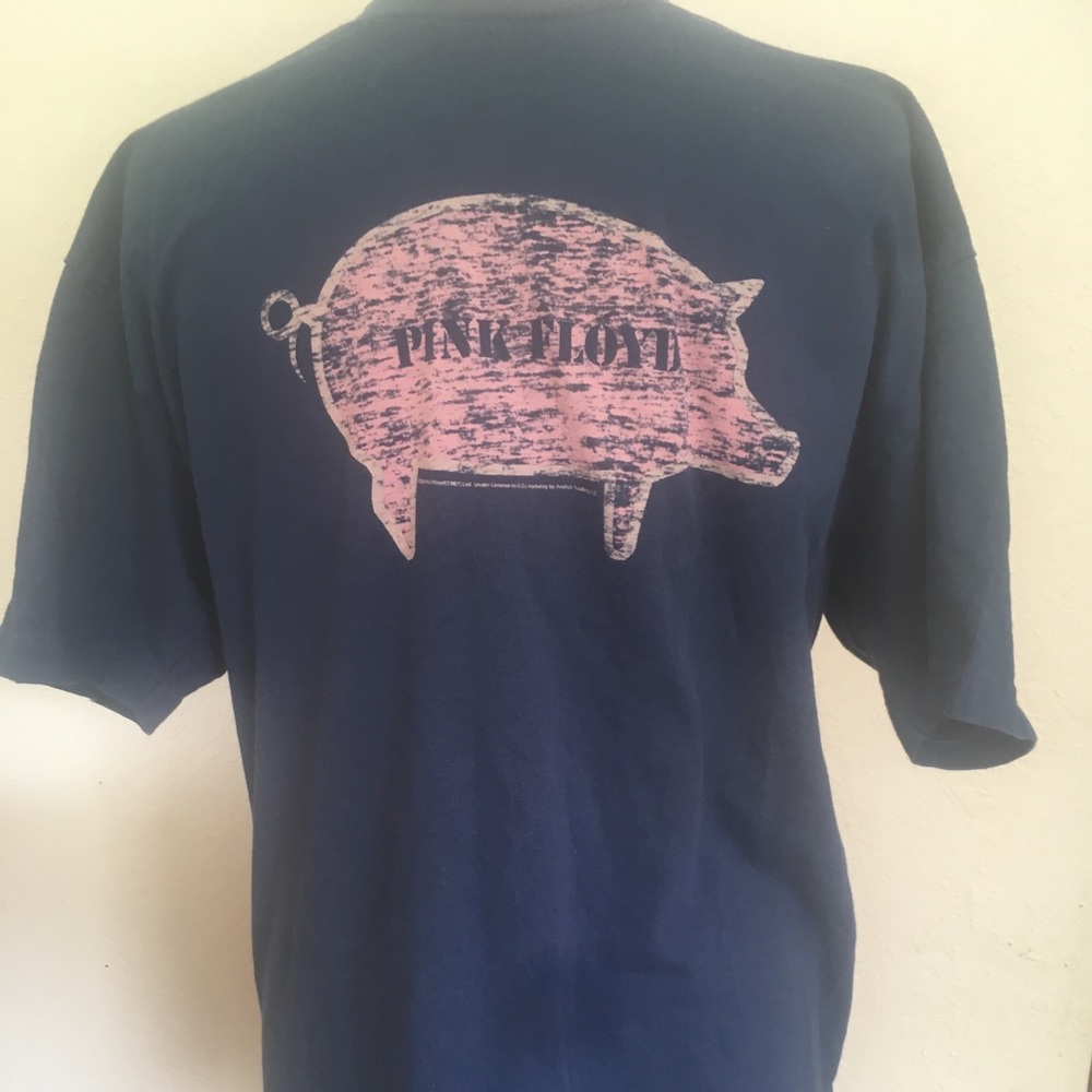 Pink Floyd Pig T-Shirt Mens Large Blue Tour 2005